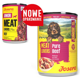 Josera Pies Meat Lovers Pure Junior Wołowina puszka 400g