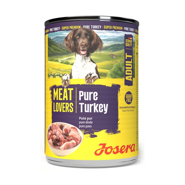 Josera Pies Meat Lovers Pure Indyk puszka 400g