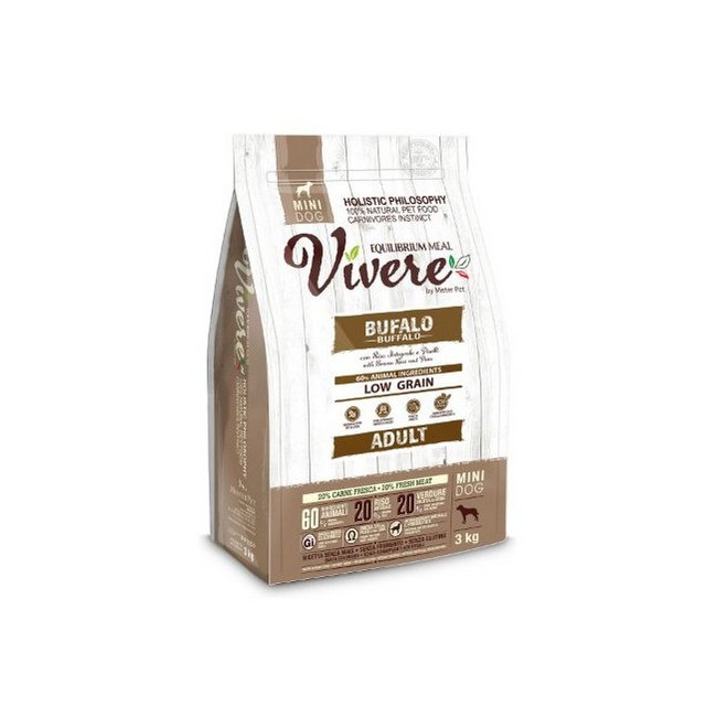 Vivere Dog Mini Adult Buffalo 3kg