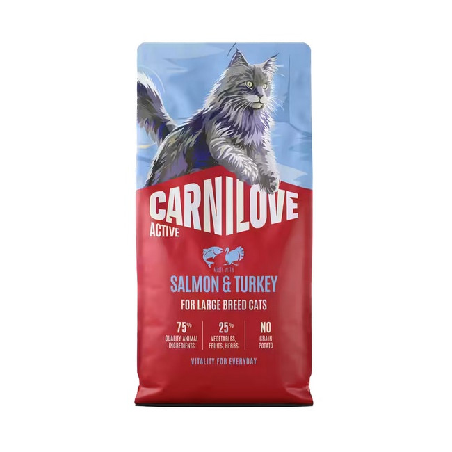 Carnilove Cat Active Salmon & Turkey Adult Large Breed - kaczka i indyk 2kg
