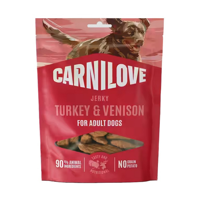 Carnilove Dog Jerky Turkey & Venison - indyk i dziczyzna 100g