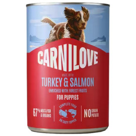 Carnilove Dog Turkey & Salmon Puppy - łosoś i indyk puszka 400g