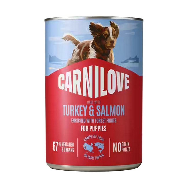 Carnilove Dog Turkey & Salmon Puppy - łosoś i indyk puszka 400g
