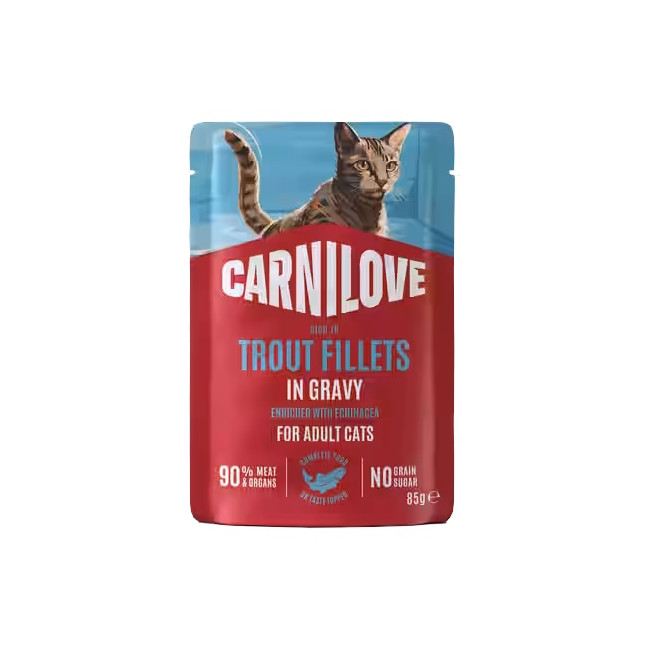 Carnilove Cat Trout - pstrąg w sosie saszetka 85g
