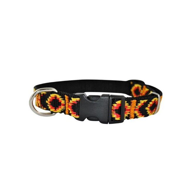 CHABA Obroża taśma ozdobna regulowana 16mm x 40cm czarna