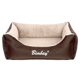 Bimbay Pokrowiec do kanapy Minky r.4 - 125x90cm brąz-beż