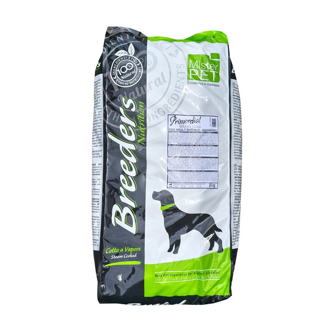 Primordial Breeders Dog Grain Free Adult Buffalo & Mackerel 20kg