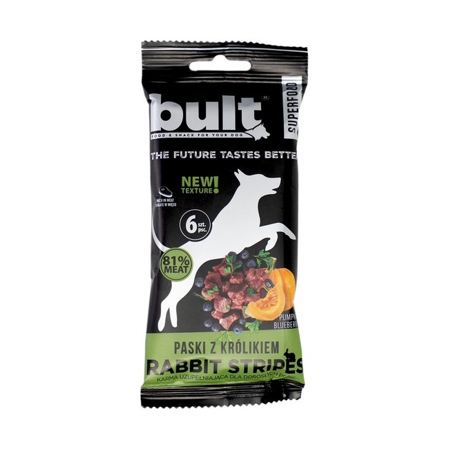 Bult Superfood Tasty Stripes Paski z królikiem 60g