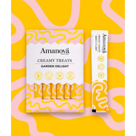 Amanova Cat Creamy Treats Garden Delight Chicken & Vegetables - kurczak i warzywa 6x15g