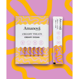 Amanova Cat Creamy Treats  Creamy Ocean Tuna & Goat milk - tuńczyk i mleko kozy 6x15g
