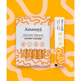 Amanova Cat Creamy Treats Savory Chicken - kurczak 6x15g