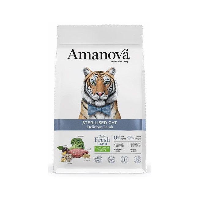 Amanova Cat Sterilised Delicious Lamb - jagnięcina 300g [termin ważności: 26.09.2026]