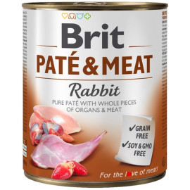 Brit Pate & Meat Dog Rabbit puszka 800g