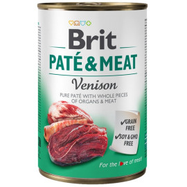 Brit Pate & Meat Dog Venison puszka 400g