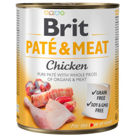 Brit Pate & Meat Dog Chicken puszka 800g
