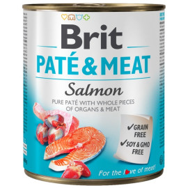 Brit Pate & Meat Dog Salmon puszka 800g