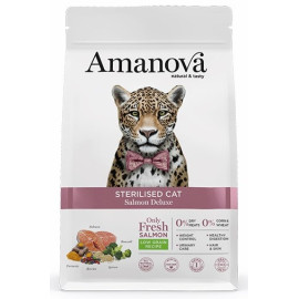 Amanova Cat Sterilised Salmon Deluxe - łosoś 300g [termin ważności: 19.09.2026]