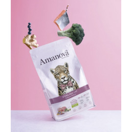 Amanova Cat Sterilised Salmon Deluxe - łosoś 300g [termin ważności: 19.09.2026]