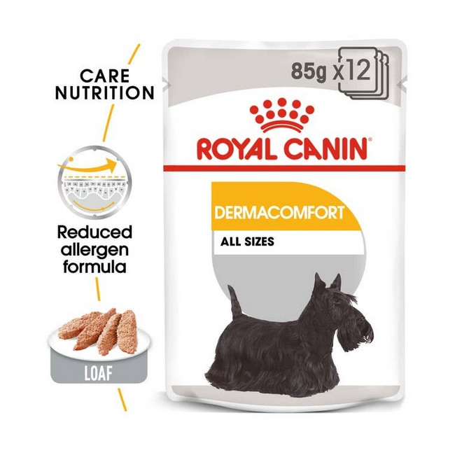 Royal Canin Dermacomfort Loaf  karma mokra – pasztet, dla psów dorosłych wszystkich ras saszetka 85g