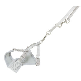 Trixie Szelki ze smyczą Junior 26-34cm jasnoszare [15560]