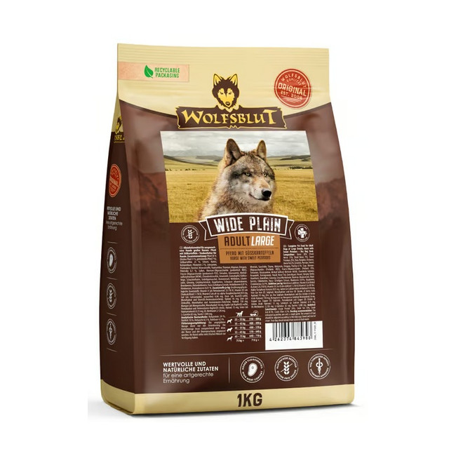 Wolfsblut Dog Wide Plain Adult Large - konina i bataty 1kg