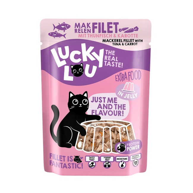 Lucky Lou Extrafood Makrela i tuńczyk w galaretce saszetka 70g