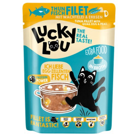 Lucky Lou Extrafood Tuńczyk i jajko przepiórcze w bulionie saszetka 70g