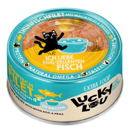Lucky Lou Extrafood Tuńczyk i jajko przepiórcze w bulionie puszka 70g