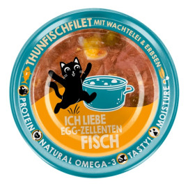Lucky Lou Extrafood Tuńczyk i jajko przepiórcze w bulionie puszka 70g