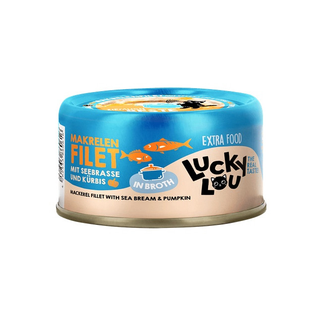 Lucky Lou Extrafood Makrela i dorada w bulionie puszka 70g