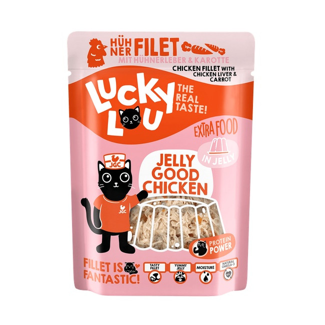 Lucky Lou Extrafood Kurczak i wątróbka z kurczaka w galaretce saszetka 70g