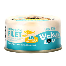 Lucky Lou Extrafood Tuńczyk i jajko przepiórcze w galaretce puszka 70g