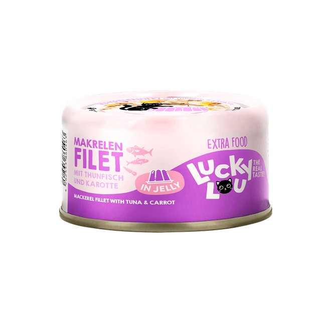 Lucky Lou Extrafood Makrela i tuńczyk w galaretce puszka 70g
