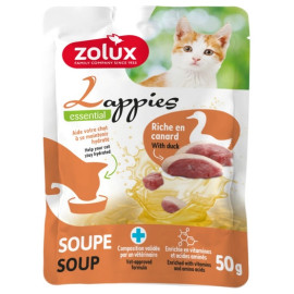 Zolux Lappies Przysmak dla kota - zupa z kaczką 50g