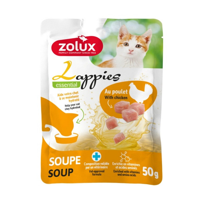 Zolux Lappies Przysmak dla kota - zupa z kurczakiem 50g