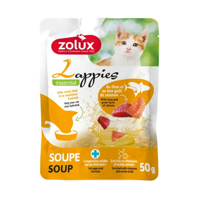 Zolux Lappies Przysmak dla kota - zupa z tuńczykiem i łososiem 50g