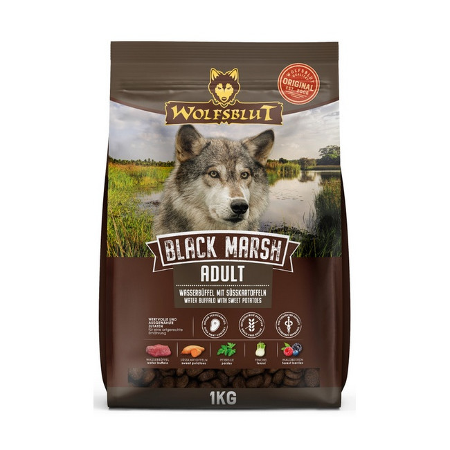 Wolfsblut Dog Black Marsh Adult - bawół i bataty 1kg