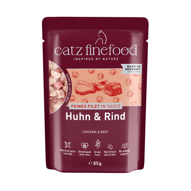 Catz Finefood Feines Filet In Sauce Kurczak i wołowina saszetka 85g