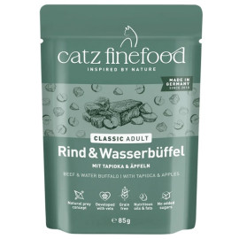 Catz Finefood Classic Wołowina i bawół wodny saszetka 85g
