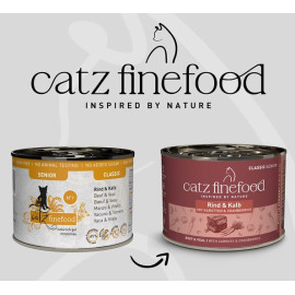 Catz Finefood Classic Senior N.07 Wołowina i cielęcina puszka 200g