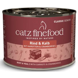 Catz Finefood Classic Senior N.07 Wołowina i cielęcina puszka 200g