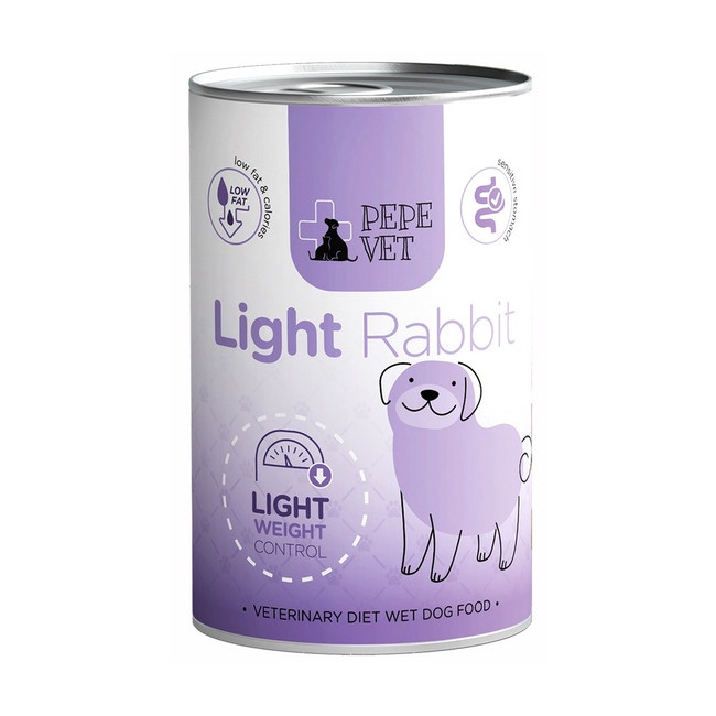 Paka Zwierzaka PEPE VET Light Rabbit puszka 400g
