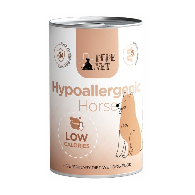 Paka Zwierzaka PEPE VET Hypoallergenic Horse puszka 400g