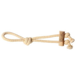 Dingo Psia-Kawka Gryzak z drewna kawowego sznurowy przeciągacz 37cm