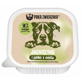 Paka Zwierzaka Jagnięcina i jabłko z miętą tacka 150g