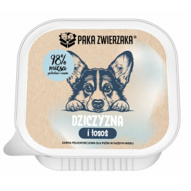 Paka Zwierzaka Dziczyzna i łosoś tacka 150g