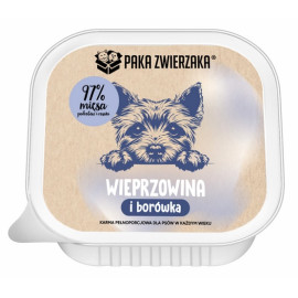 Paka Zwierzaka Wieprzowina z borówką tacka 150g