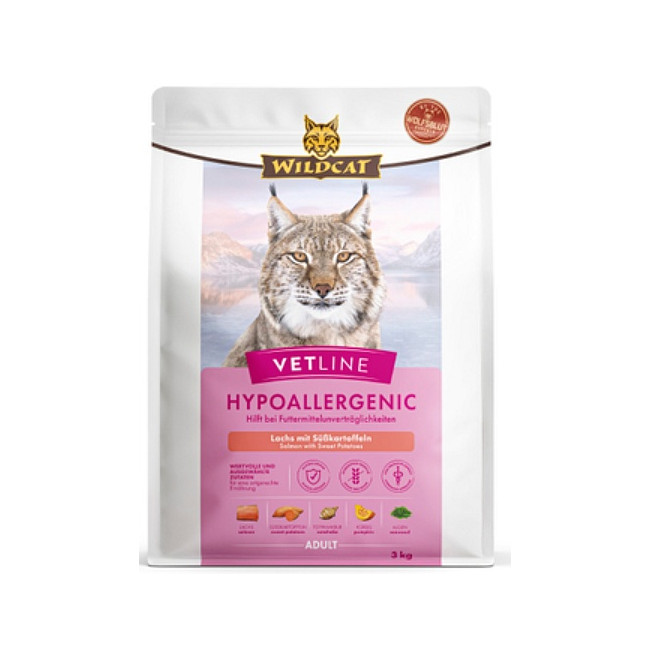 Wildcat VetLine Hypoallergenic Łosoś 3kg