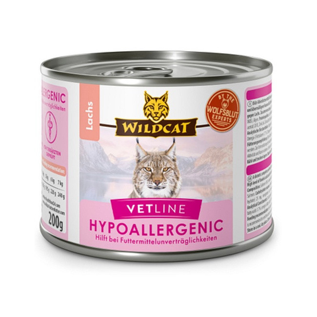 Wildcat VetLine Hypoallergenic Łosoś puszka 200g