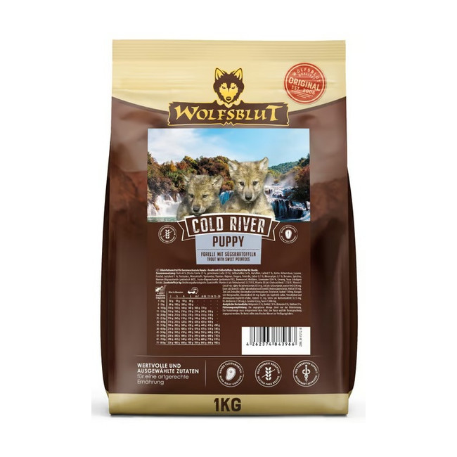 Wolfsblut Dog Cold River Puppy - pstrąg i bataty 1kg